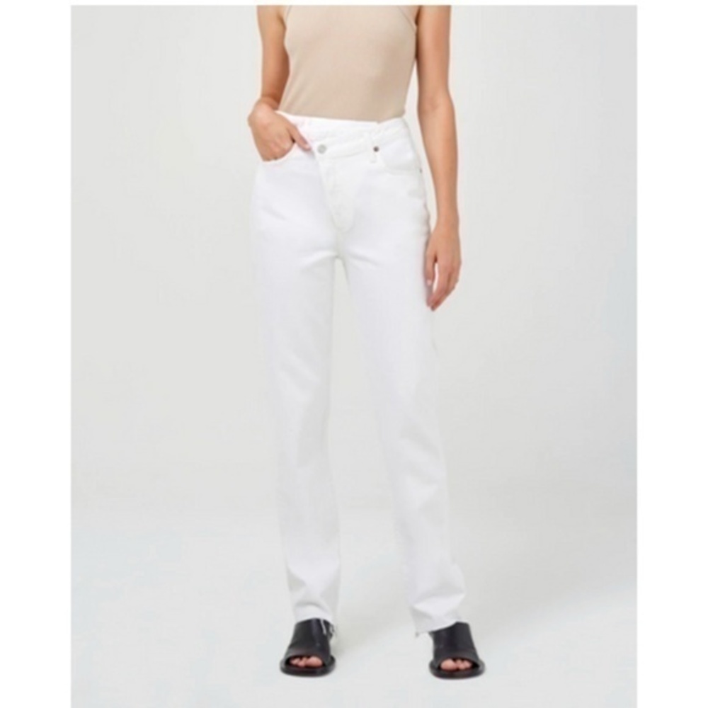 Agolde Cris Cross Straight Organic Cotton Jean High Rise